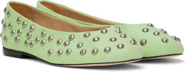 Bailarina Stud Flats in Green