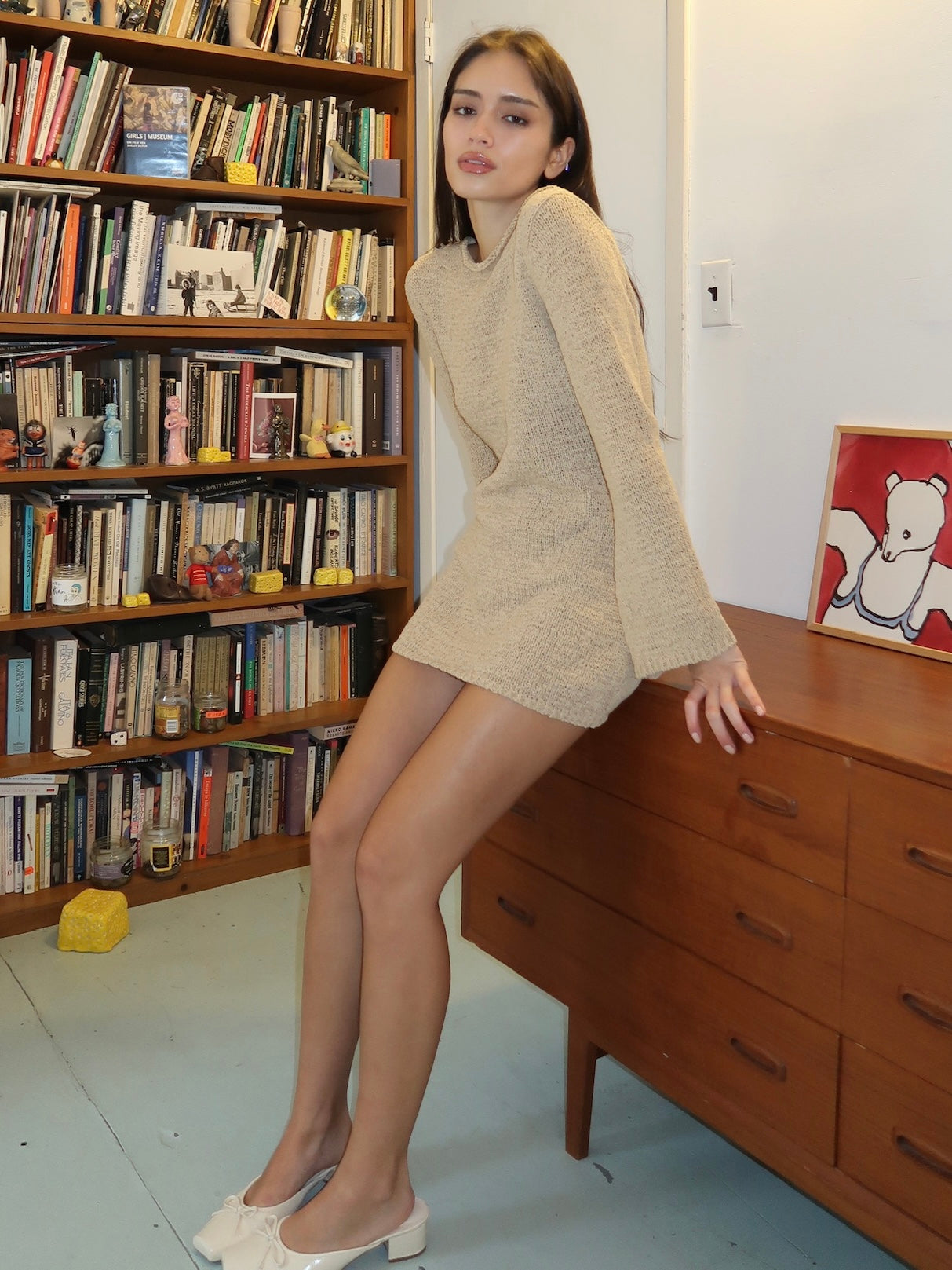 micah mini dress Micah Mini Dress in Wheat
