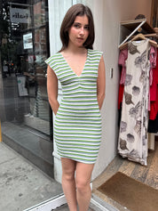 Camille Mini Dress in Green