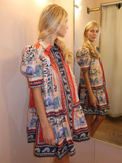 Leslie Dress in Coastal Village