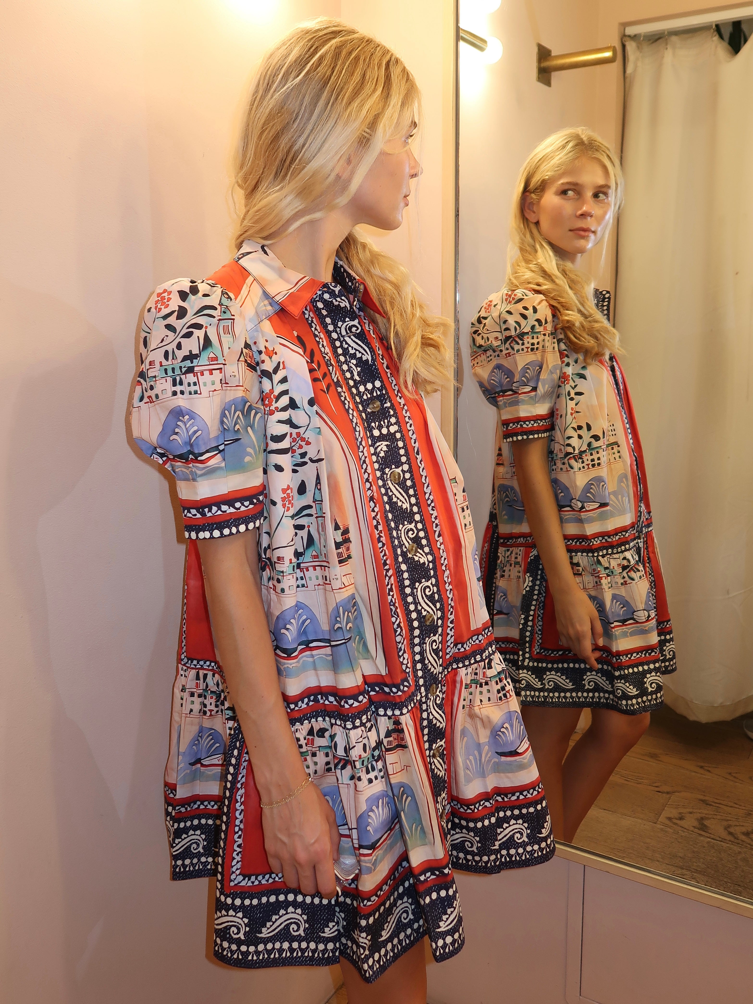Leslie Dress in Coastal Village