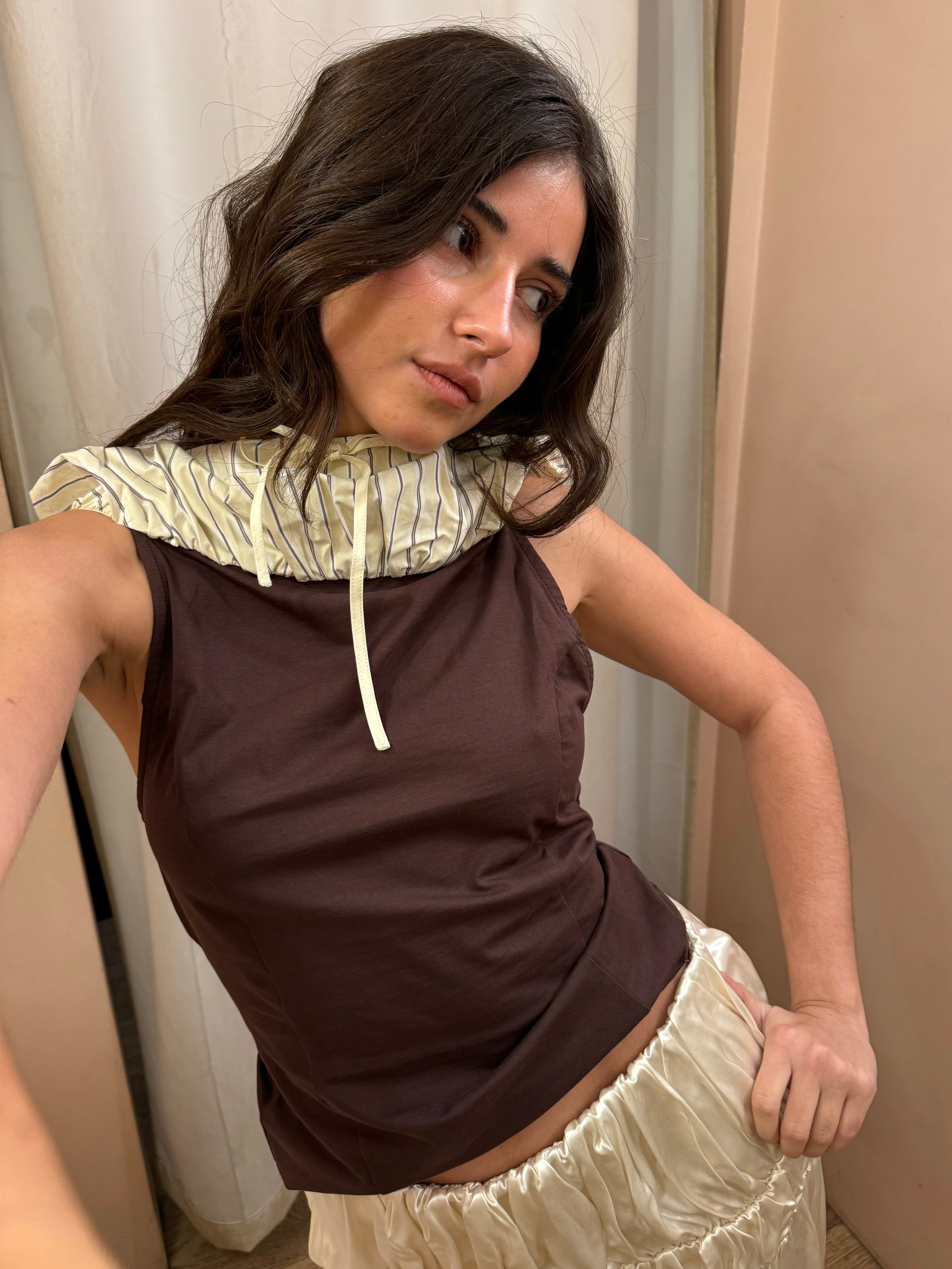 Ciel Blouse in Chocolate