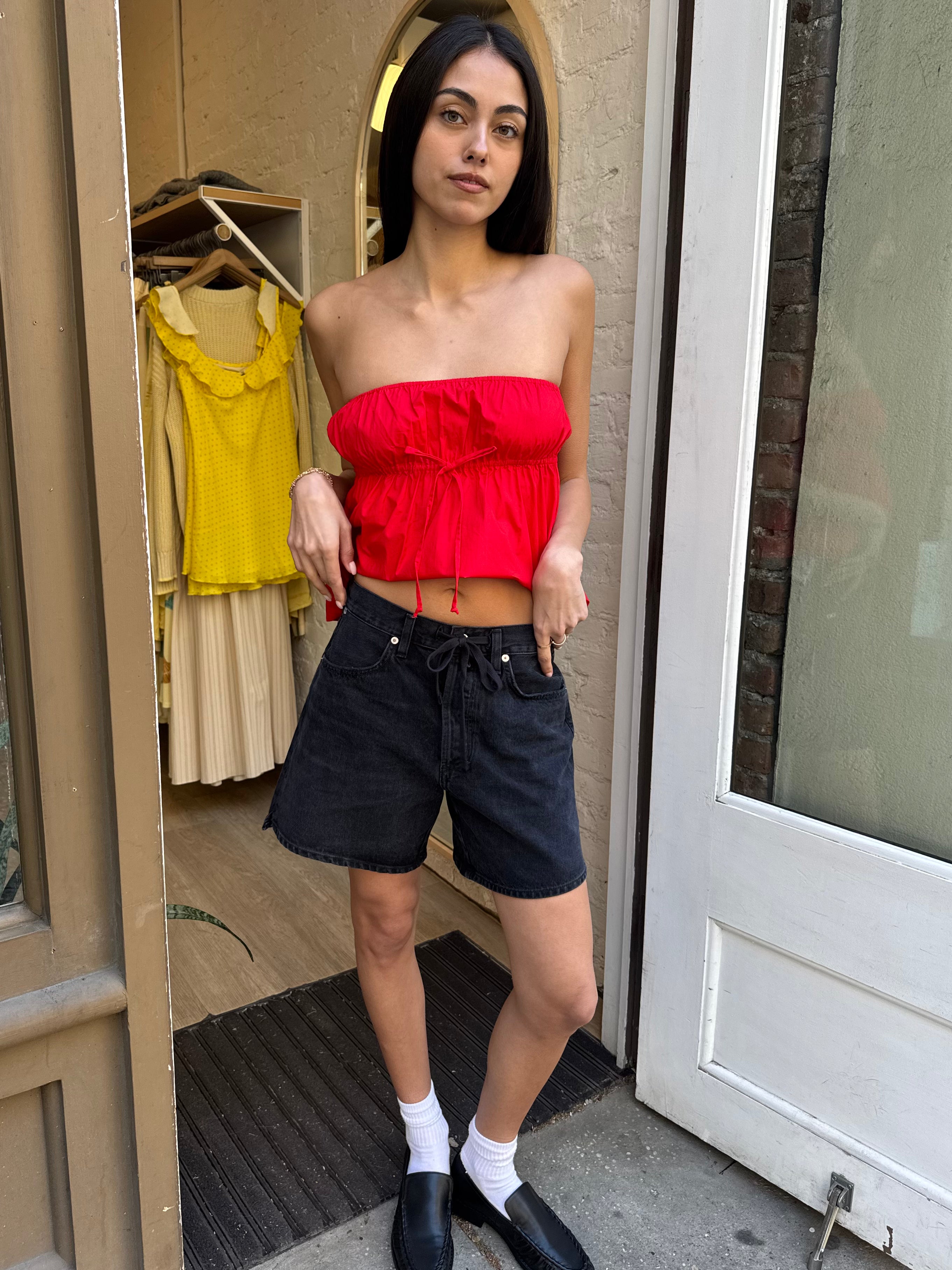 Brynn Drawstring Short in Midnight Sky – Isalis