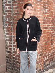 Polar Fleece Stitch Jaket in Jet