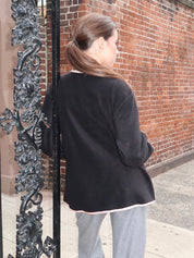 Polar Fleece Stitch Jaket in Jet