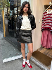 North Mini Skirt in Vintage Black