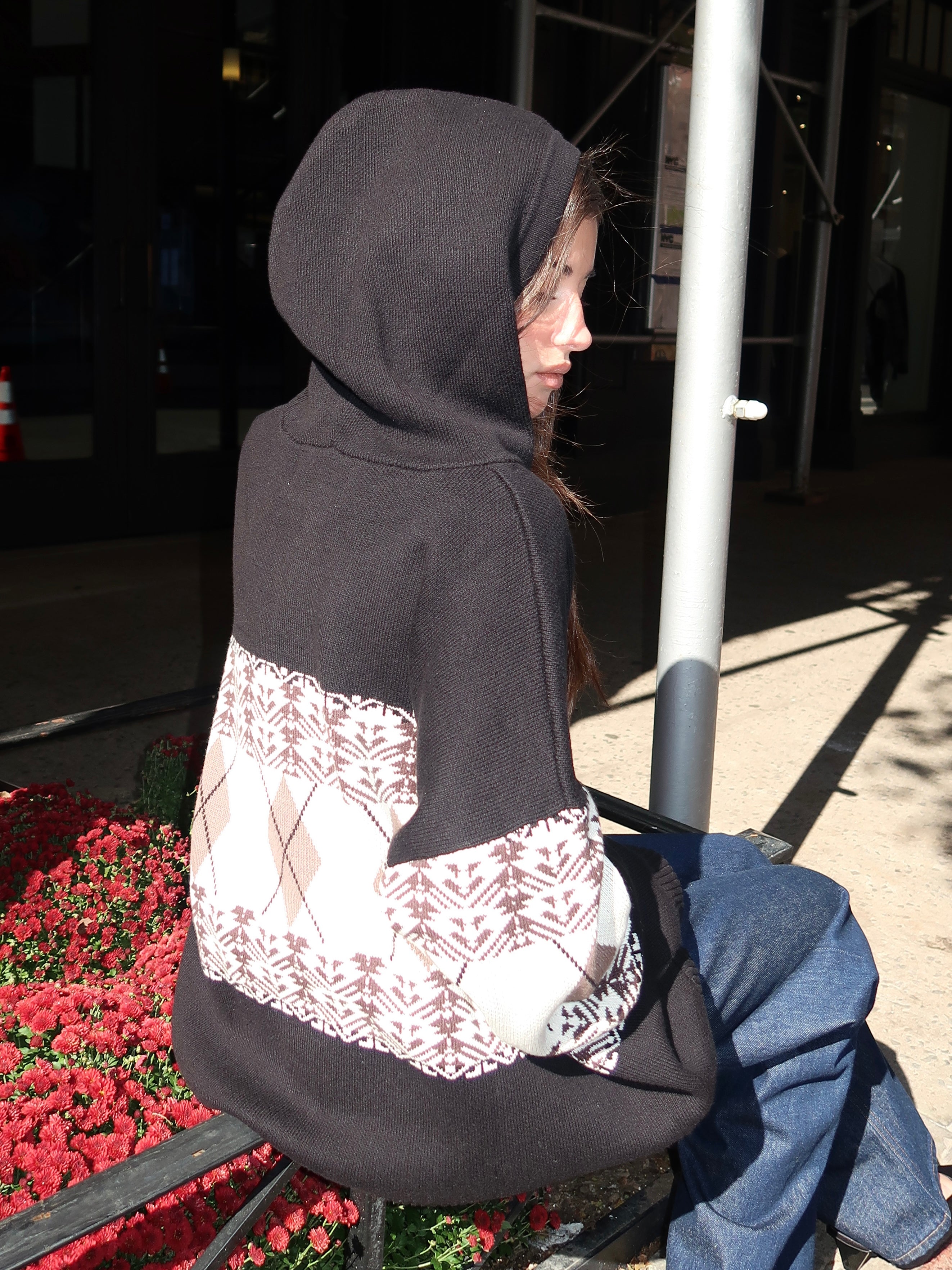 HaydenRS Knit Hoodie in Black