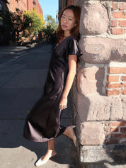 Indie V-Neck Maxi Dress in Black