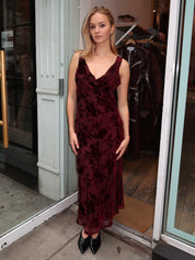 Floris Dress in Wine