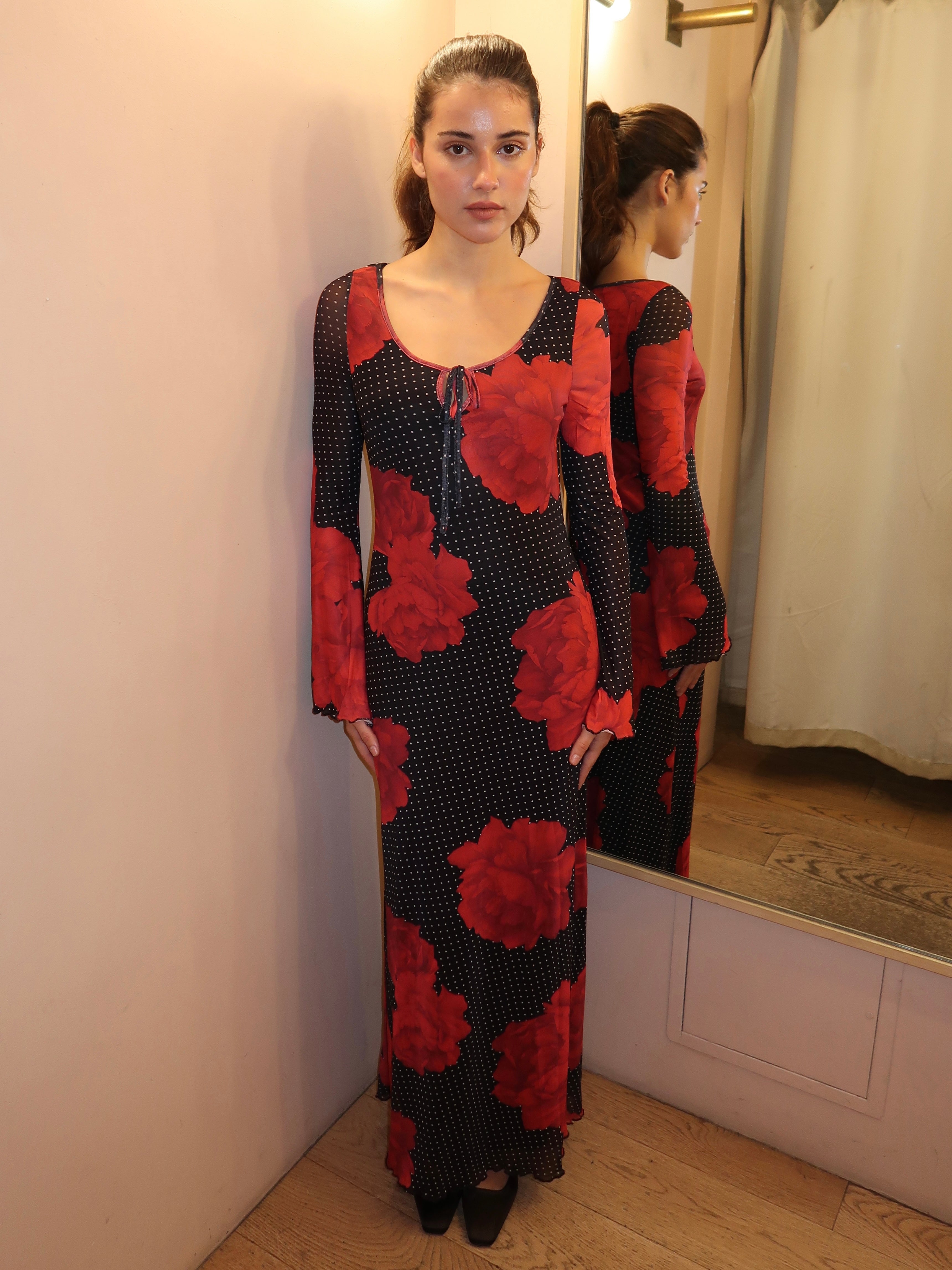 Marlyn Maxi Dress in Black Multi