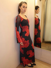 Marlyn Maxi Dress in Black Multi