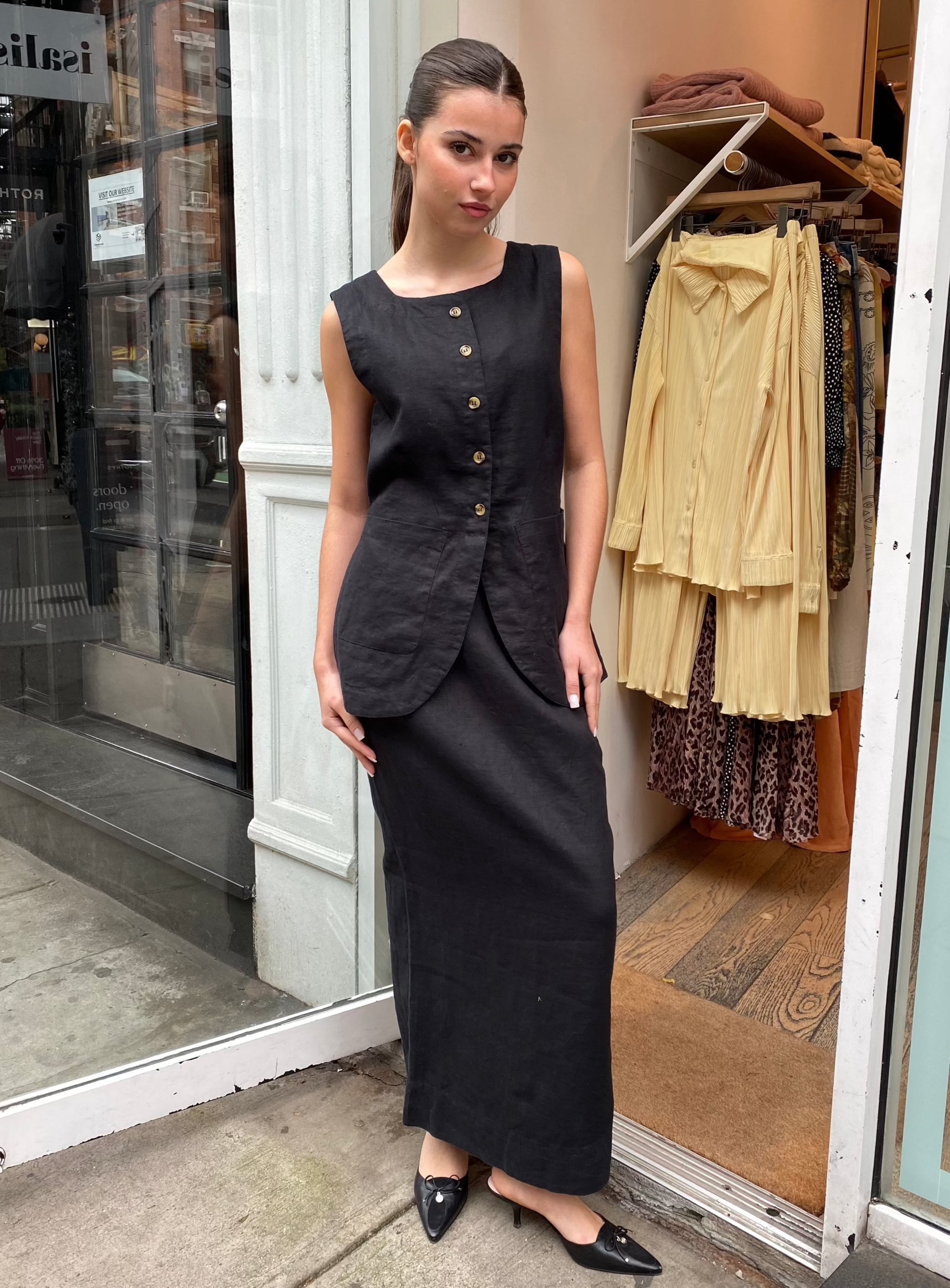 pencil skirt dress The Perfect The square neckline frames the dcolletage beautifully Sequin Buckled Pencil Skirt -