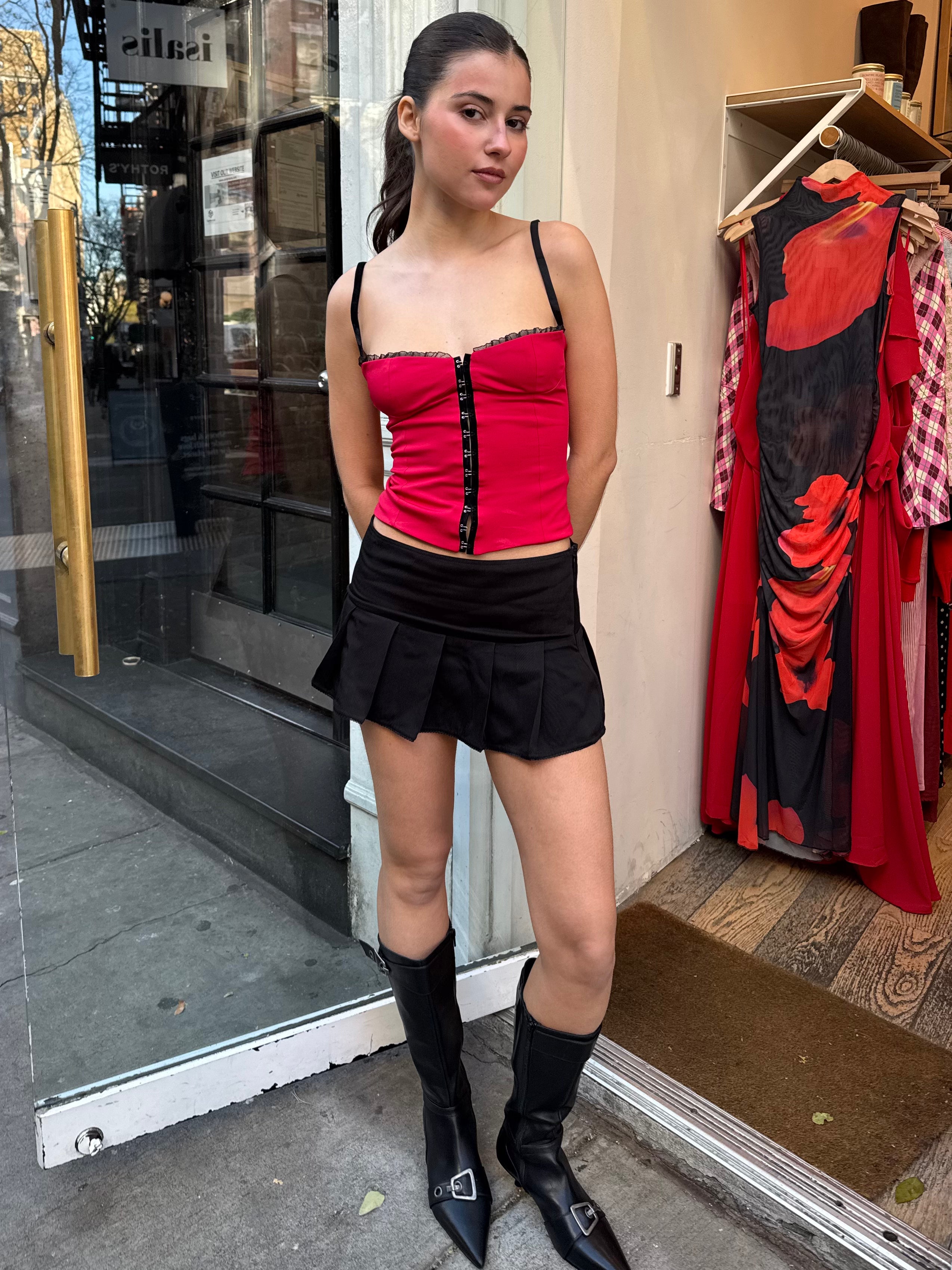 Grace Mini Skirt in Black  Isalis