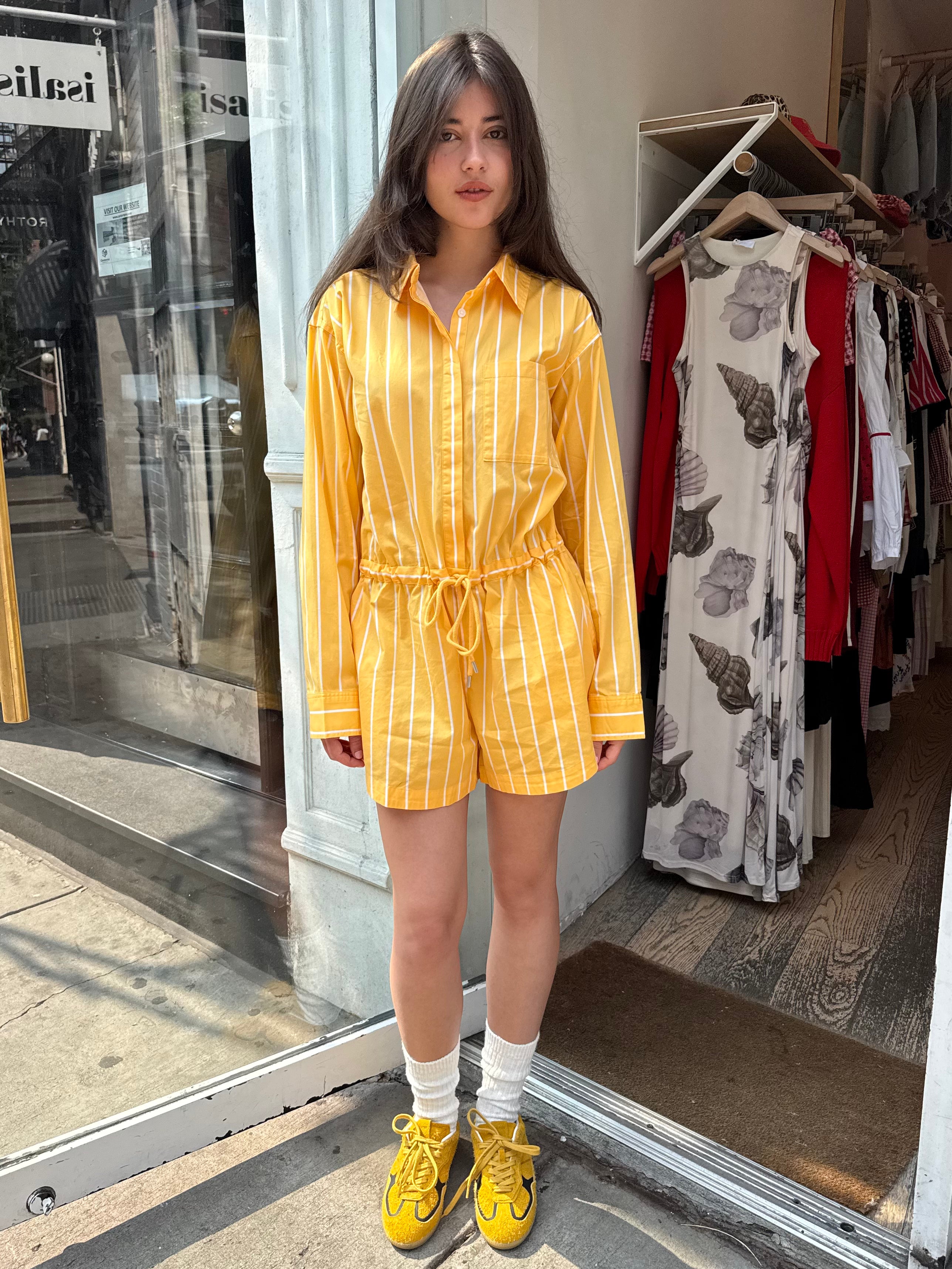 Amelie Romper in Papaya