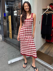 Picnic Hockney in Red Check