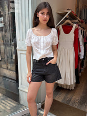 Saige High Waist Shorts in Glamour