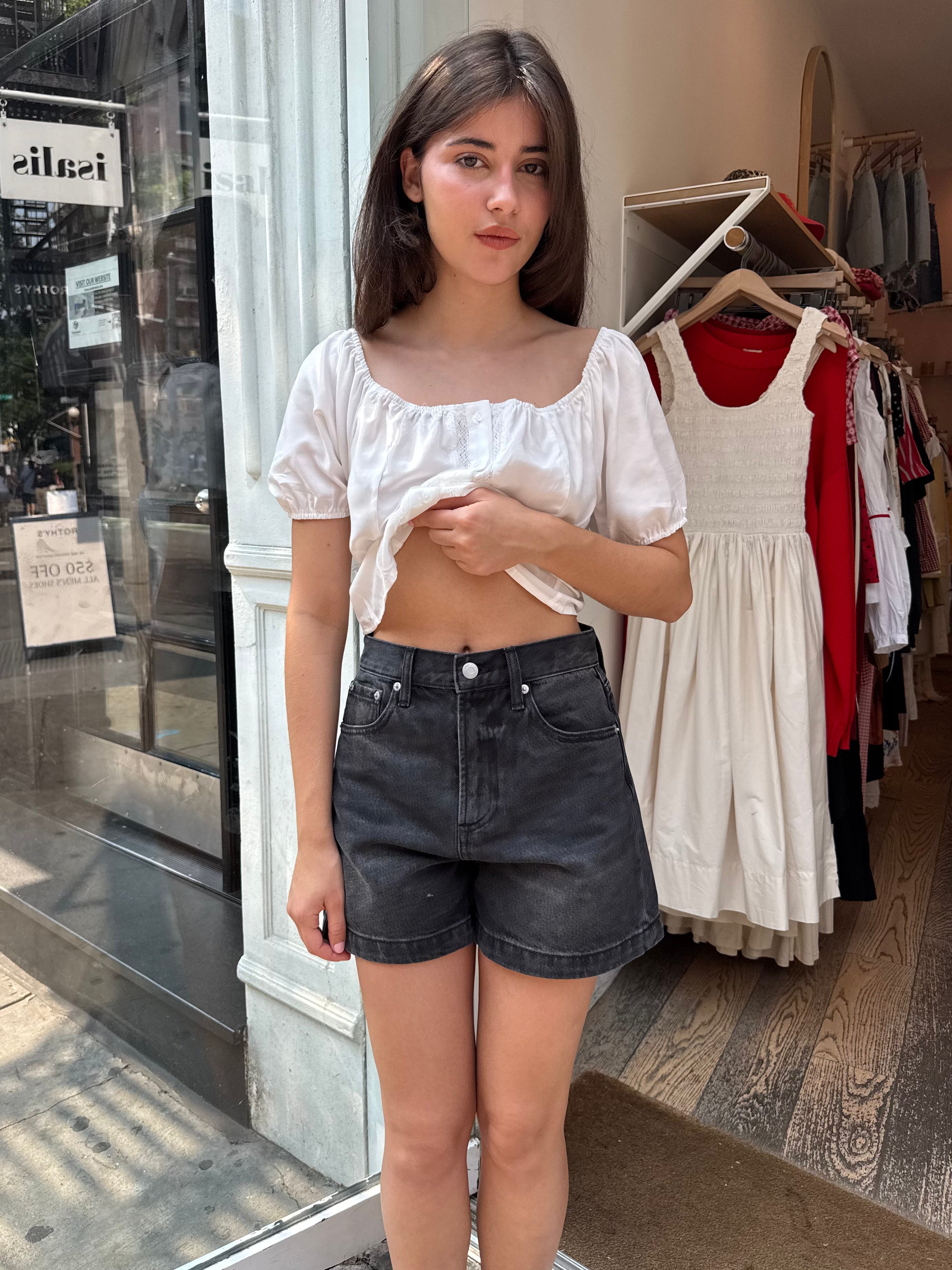 Saige High Waist Shorts in Glamour