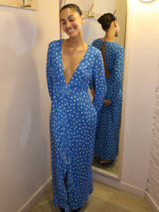 Rose Dress in Bohemia Spot Blue