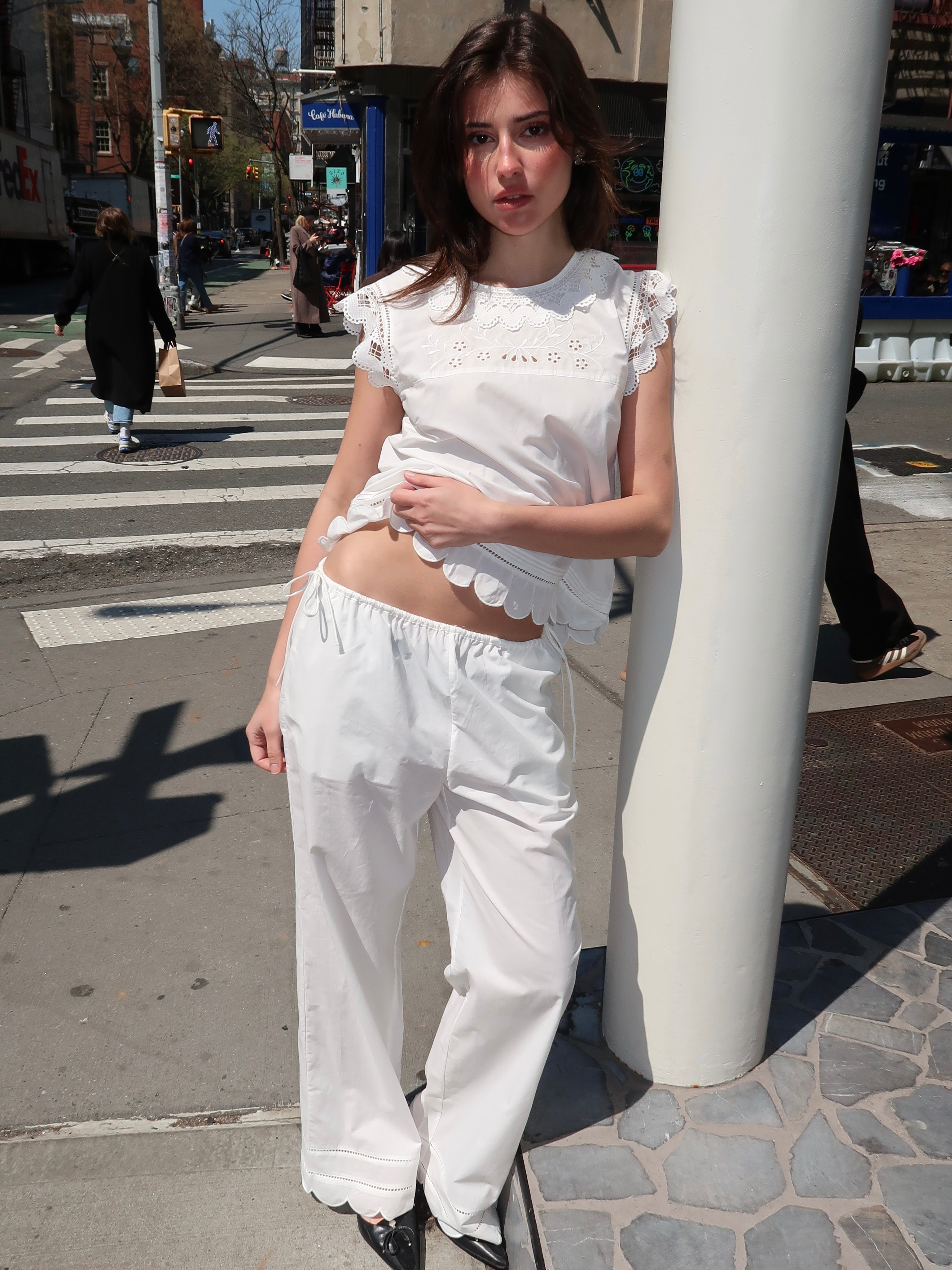 Kirsten Pants in White – Isalis