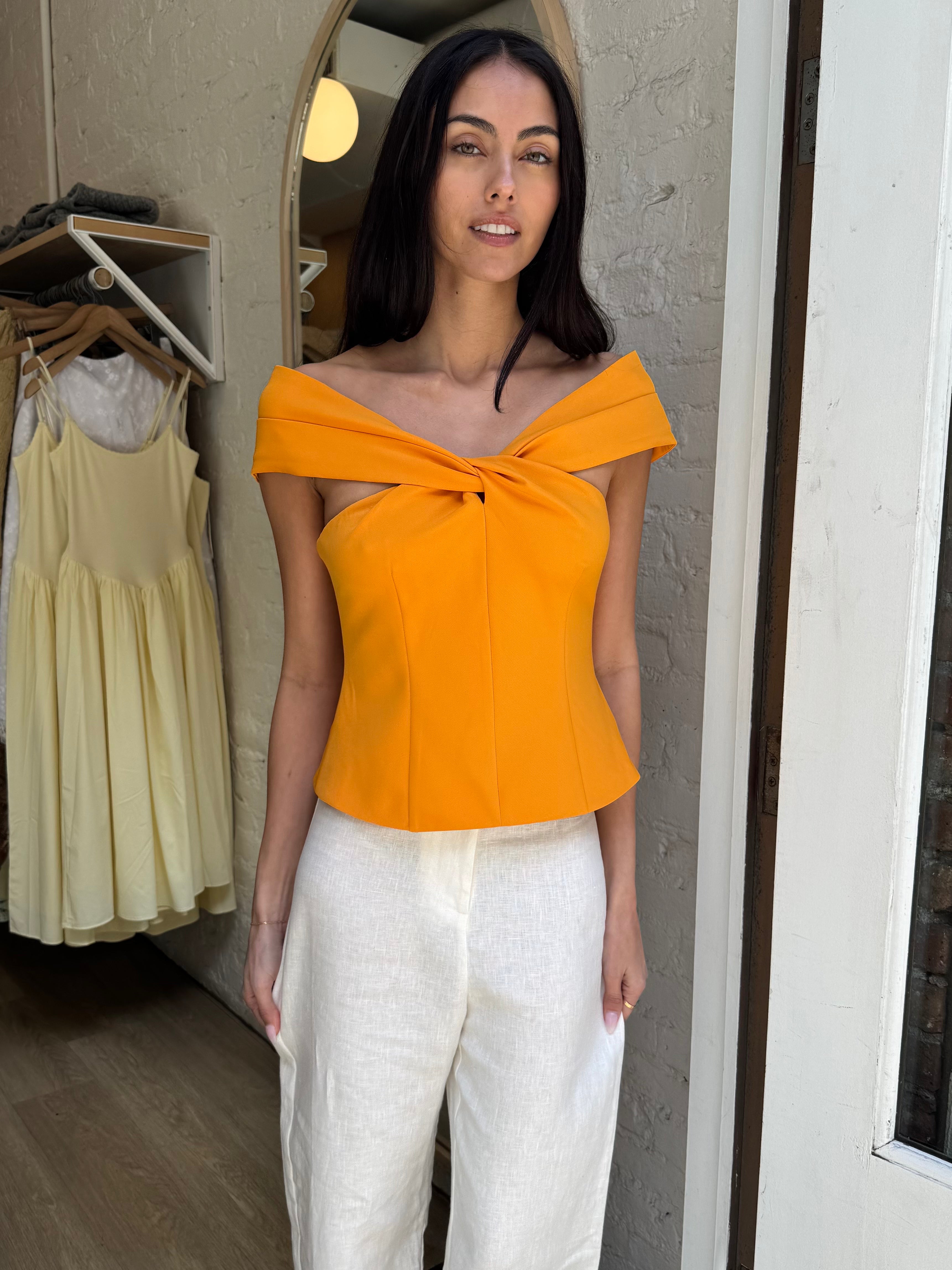 Catherine Top in Orange