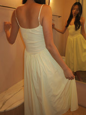 Claudette Midi Dress in Butter