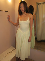 Claudette Midi Dress in Butter