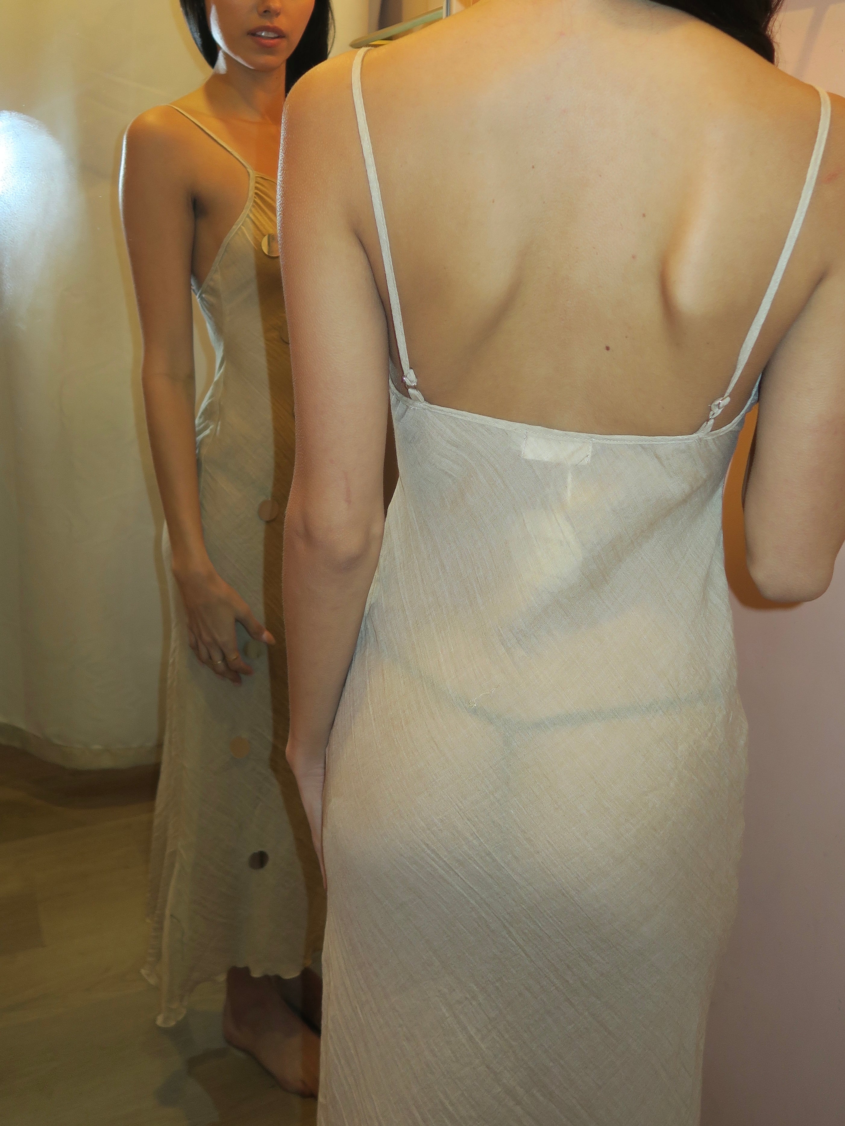 Yucca Midi Dress in Sand Sequin