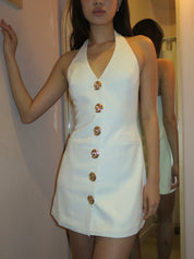 Irida Vest Dress in Ivory