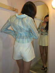 Naya Pleated Skort in Ivory