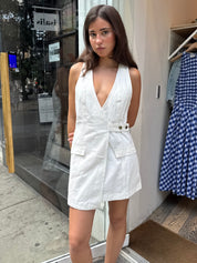 Micah Mini Dress in Ivory