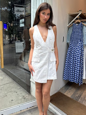 Micah Mini Dress in Ivory