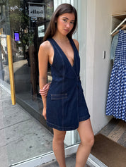 Micah Mini Dress in Indigo
