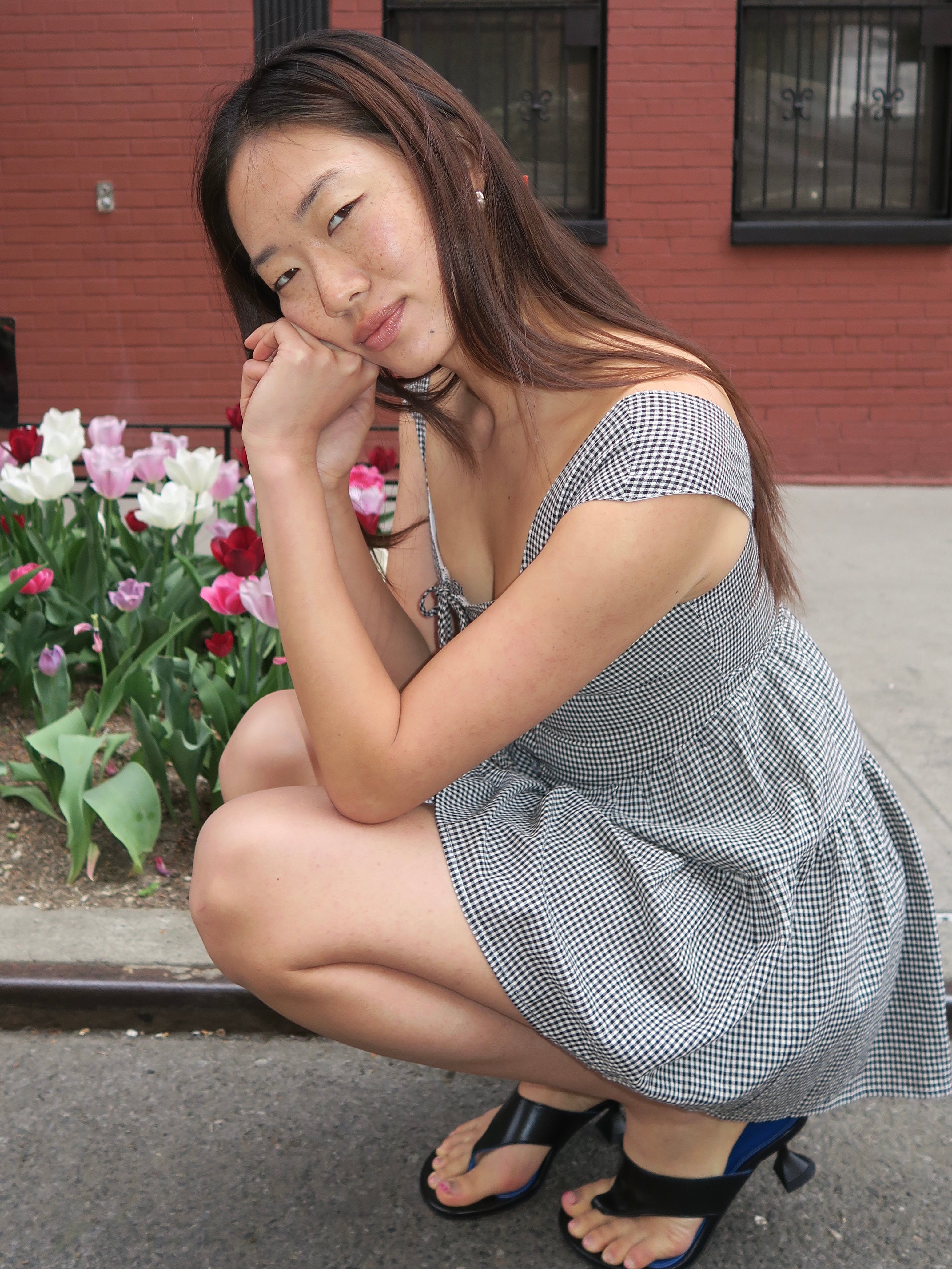 Mazzy Mini Dress in Checkered