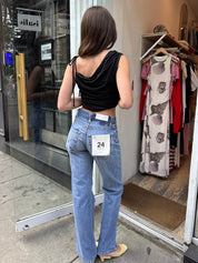 90s High Rise Jean in Indigo