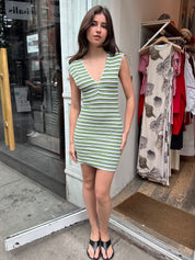 Camille Mini Dress in Green
