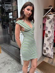 Camille Mini Dress in Green