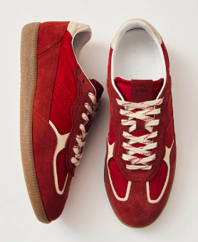 Tb.490 Rife Sheen Red Leather Sneakers – Isalis