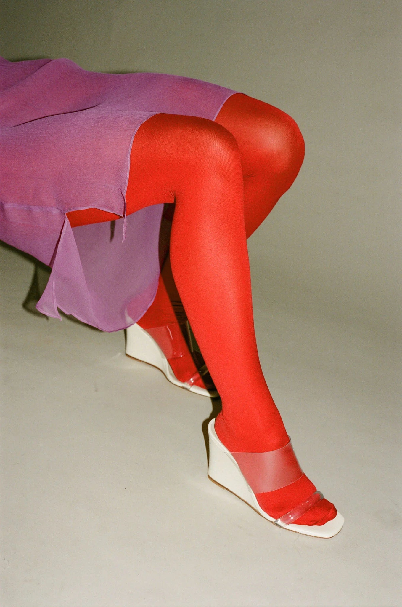 Lycra Tights in Red