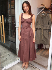 Vittoria Dress in Chocolate