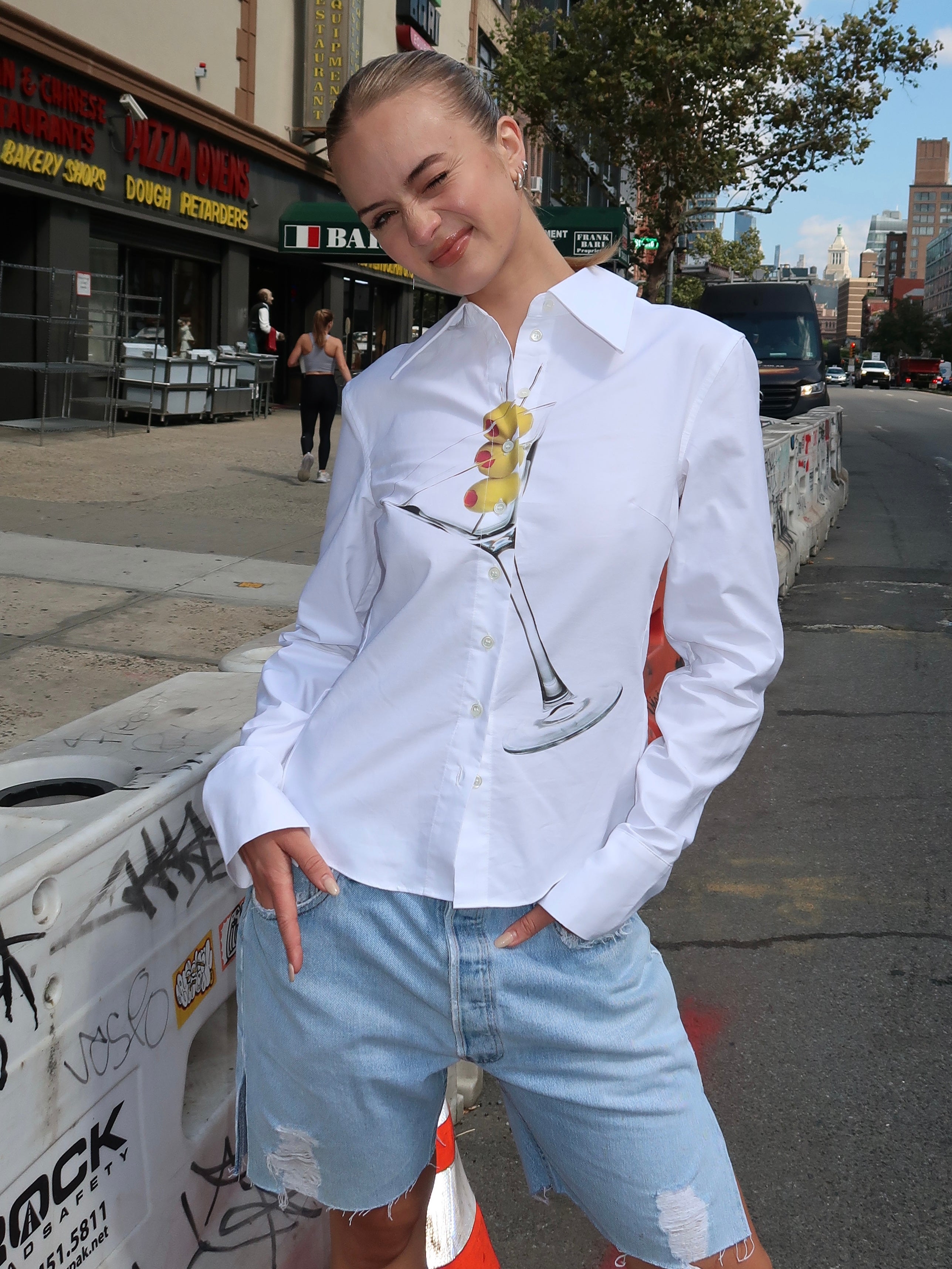 Martini Button Down in Off-White