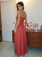 Hedy Maxi Dress in Dusty Tomato