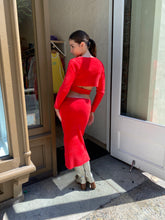 Load image into Gallery viewer, Valerie Skirt in Red Furry
