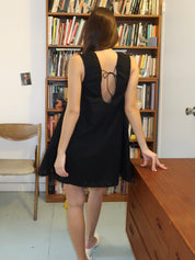 Juana Mini Dress in Valentina Broderie Black