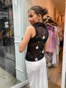 Rejilla Top in Black
