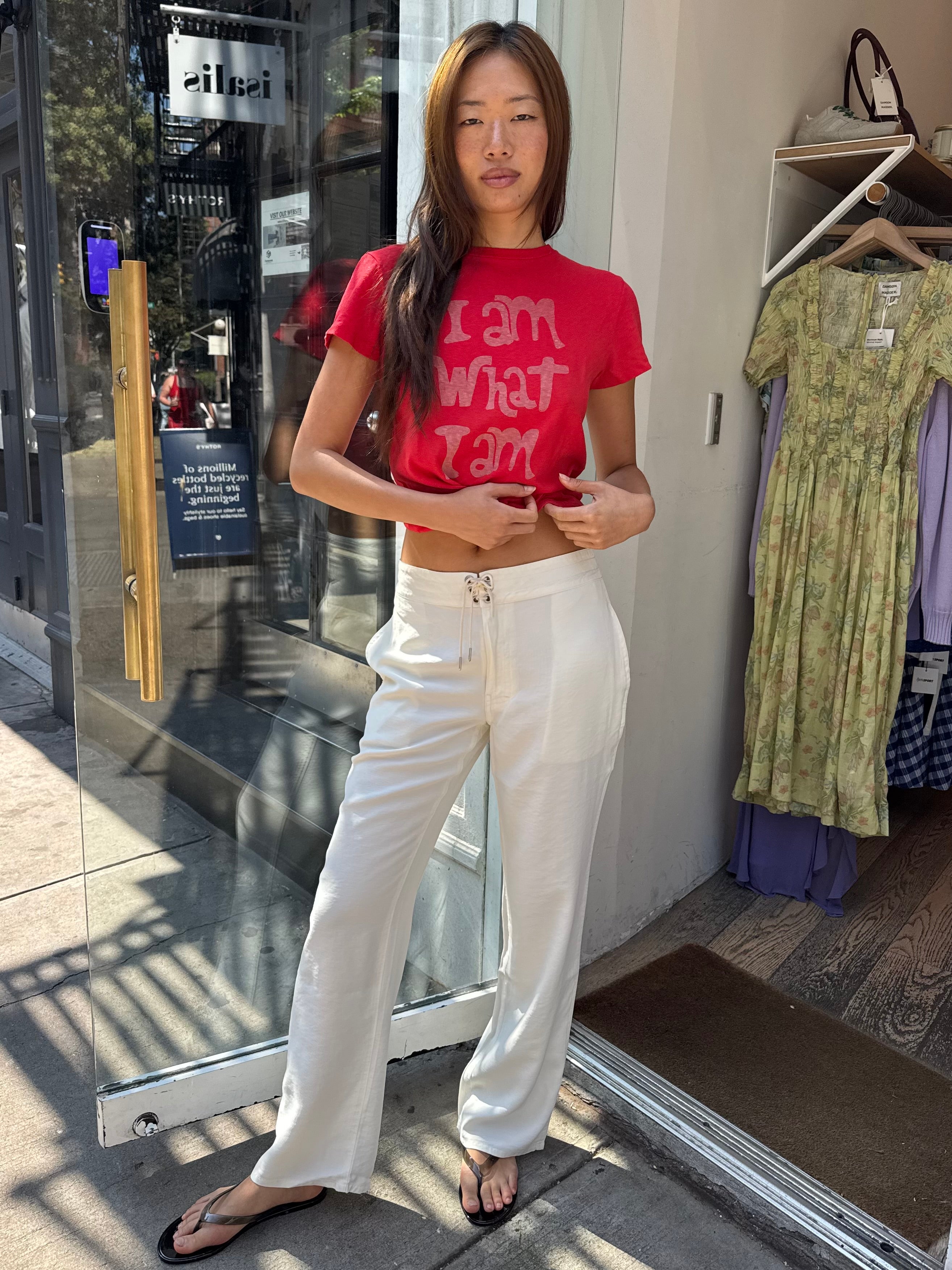 The Surf Pant in Vintage White
