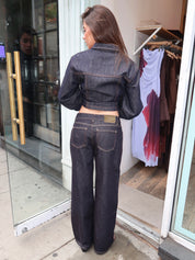 Bowery Low Rise Wide Leg Jean in Indigo