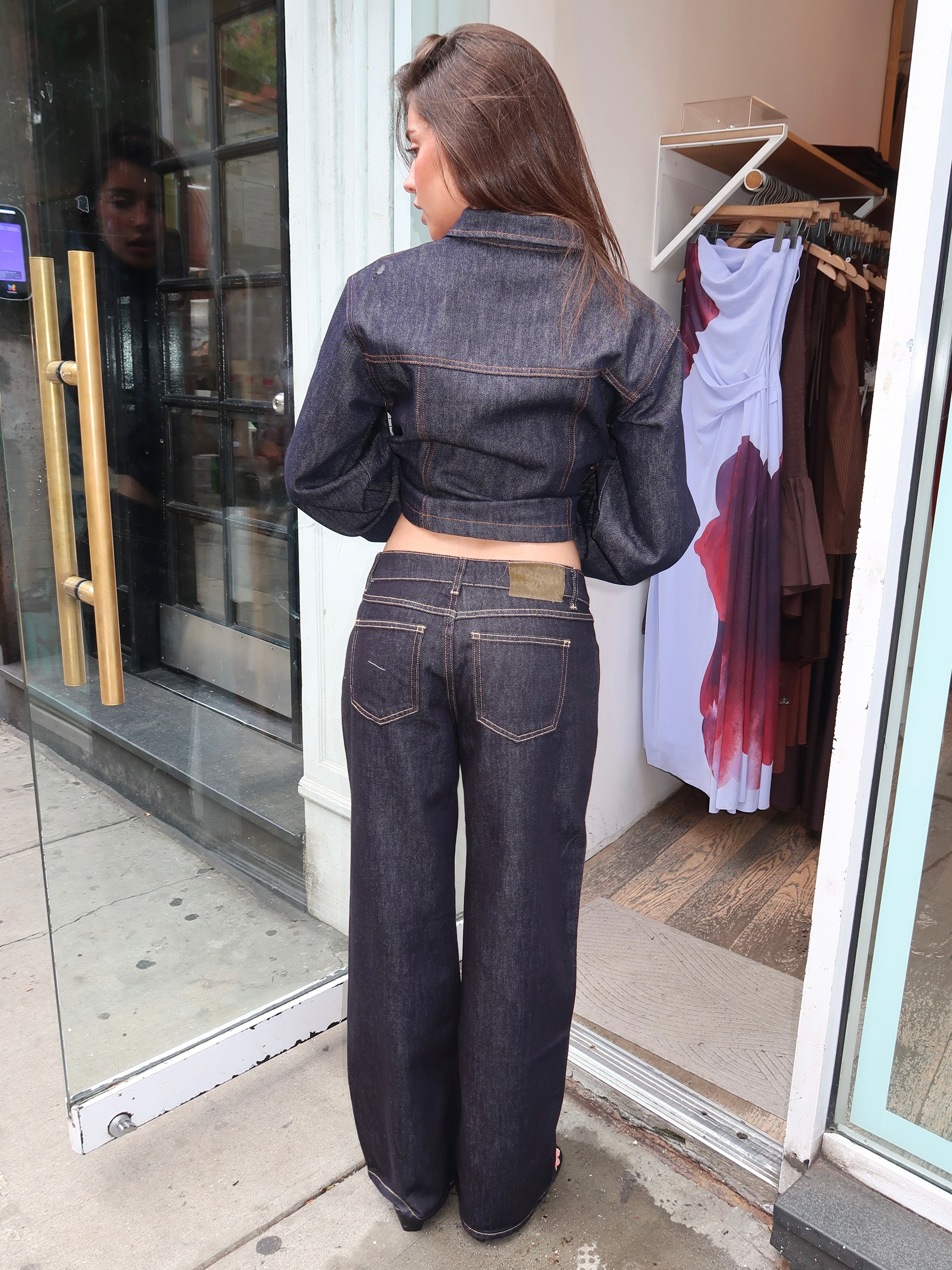 Bowery Low Rise Wide Leg Jean in Indigo