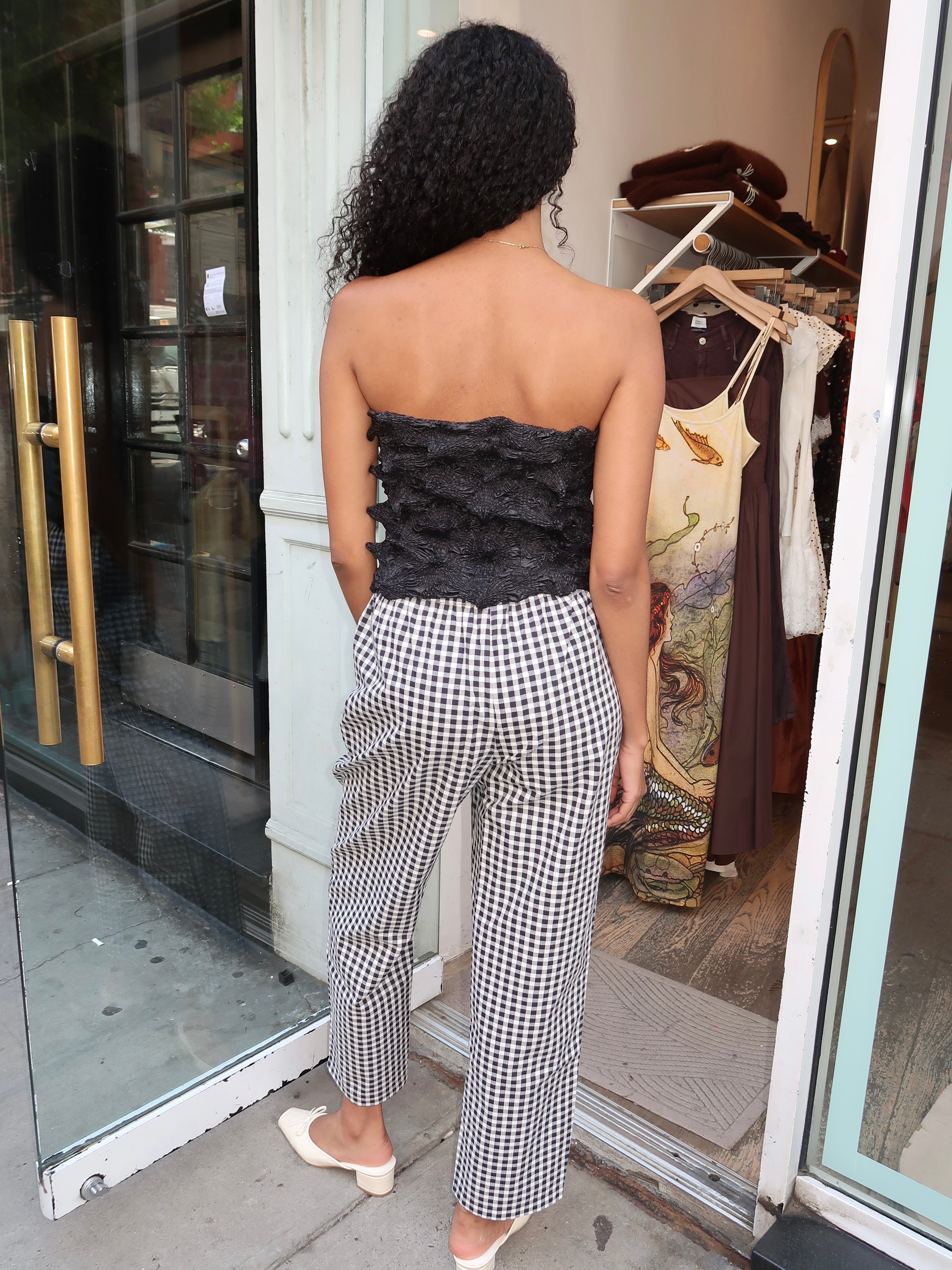Cep Pants in Black Gingham