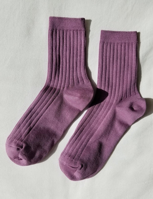 Her Socks in Orchid