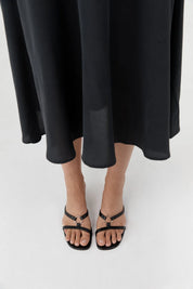 Multi Strap Heel in Black